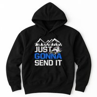 Just Gonna Send It retro Snowmobiling Motor Sled Riders Hoodie