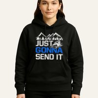 Just Gonna Send It retro Snowmobiling Motor Sled Riders Hoodie