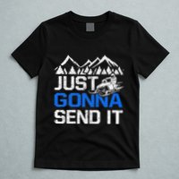 Just Gonna Send It retro Snowmobiling Motor Sled Riders T-Shirt