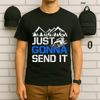 Just Gonna Send It retro Snowmobiling Motor Sled Riders T-Shirt