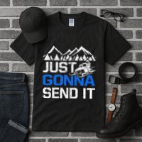 Just Gonna Send It retro Snowmobiling Motor Sled Riders Tall T-Shirt