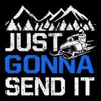 Just Gonna Send It retro Snowmobiling Motor Sled Riders Bucket Hat