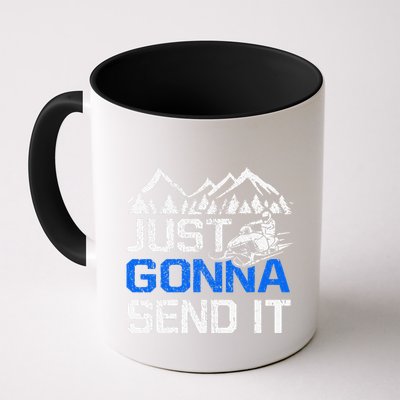 Just Gonna Send It retro Snowmobiling Motor Sled Riders Mug