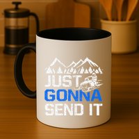 Just Gonna Send It retro Snowmobiling Motor Sled Riders Mug