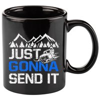 Just Gonna Send It retro Snowmobiling Motor Sled Riders 11oz C Handle Ceramic Mug