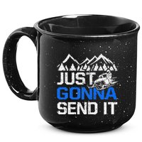 Just Gonna Send It retro Snowmobiling Motor Sled Riders 15oz Campfire Ceramic Mug