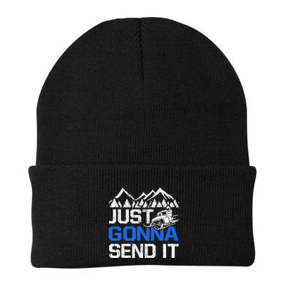 Just Gonna Send It retro Snowmobiling Motor Sled Riders Beanie