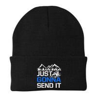 Just Gonna Send It retro Snowmobiling Motor Sled Riders Beanie