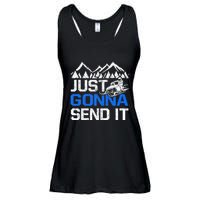 Just Gonna Send It retro Snowmobiling Motor Sled Riders Ladies Essential Flowy Tank