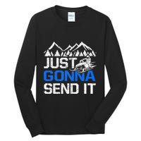 Just Gonna Send It retro Snowmobiling Motor Sled Riders Tall Long Sleeve T-Shirt
