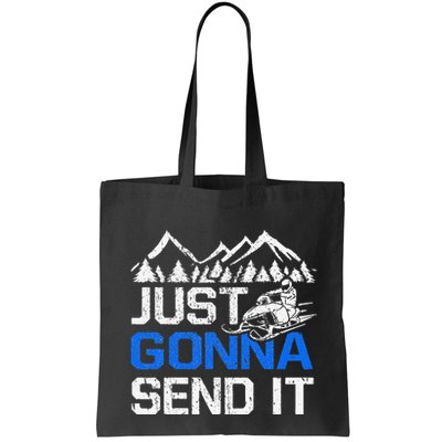 Just Gonna Send It retro Snowmobiling Motor Sled Riders Bag