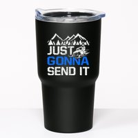 Just Gonna Send It retro Snowmobiling Motor Sled Riders Tumbler
