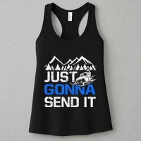 Just Gonna Send It retro Snowmobiling Motor Sled Riders Womens Tank Top