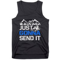 Just Gonna Send It retro Snowmobiling Motor Sled Riders Tank Top