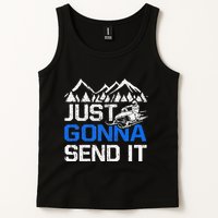 Just Gonna Send It retro Snowmobiling Motor Sled Riders Tank Top