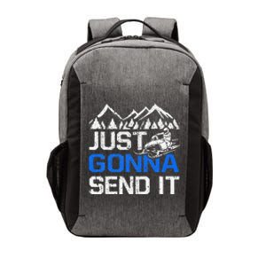 Just Gonna Send It retro Snowmobiling Motor Sled Riders Vector Backpack