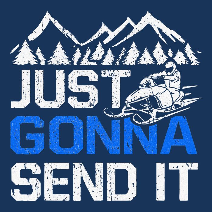 Just Gonna Send It retro Snowmobiling Motor Sled Riders Infant Baby Jersey Bodysuit