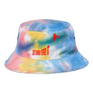 Just Gonna Send It Funny Motocross Tie Dye Newport Bucket Hat