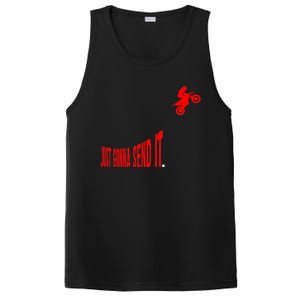 Just Gonna Send It Funny Motocross PosiCharge Competitor Tank