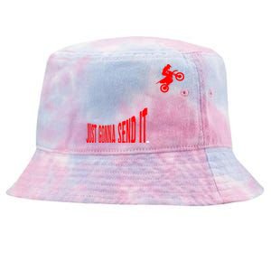 Just Gonna Send It Funny Motocross Tie-Dyed Bucket Hat