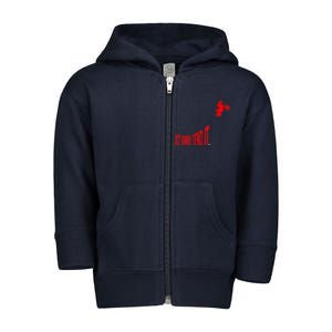 Just Gonna Send It Funny Motocross Toddler Zip Fleece Hoodie