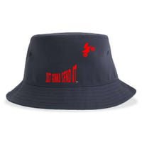 Just Gonna Send It Funny Motocross Sustainable Bucket Hat