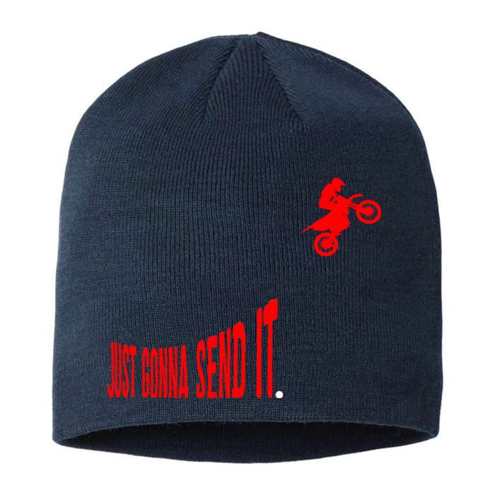 Just Gonna Send It Funny Motocross Sustainable Beanie