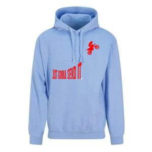 Just Gonna Send It Funny Motocross Unisex Surf Hoodie