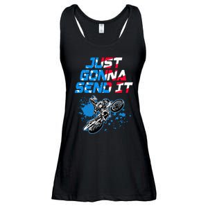 Just Gonna Send It Motocross Dirt Bike Ladies Essential Flowy Tank