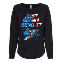 Just Gonna Send It Motocross Dirt Bike Womens California Wash Sweatshirt