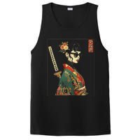 Japanese Gothic Samurai Art Woman With Katana Sword PosiCharge Competitor Tank