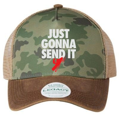 Just Gonna Send It Snowmobile Legacy Tie Dye Trucker Hat