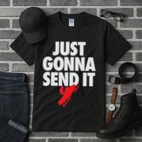 Just Gonna Send It Snowmobile Tall T-Shirt