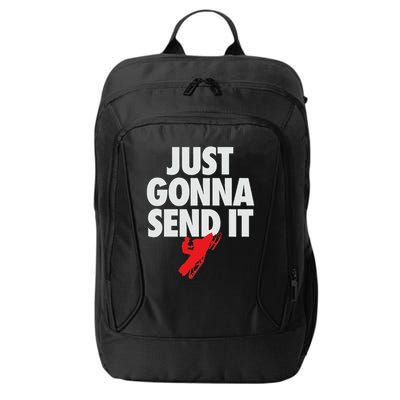 Just Gonna Send It Snowmobile City Backpack