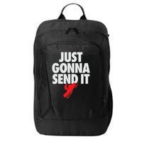 Just Gonna Send It Snowmobile City Backpack