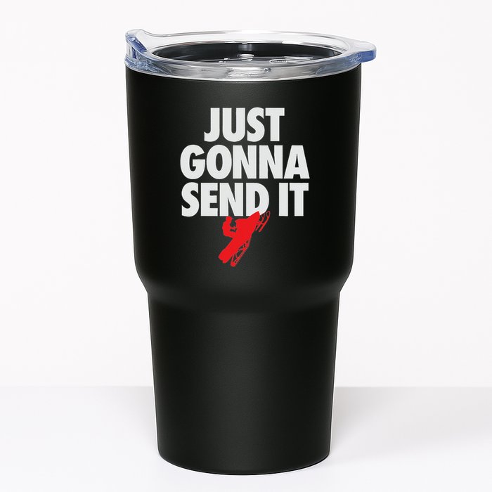 Just Gonna Send It Snowmobile Tumbler
