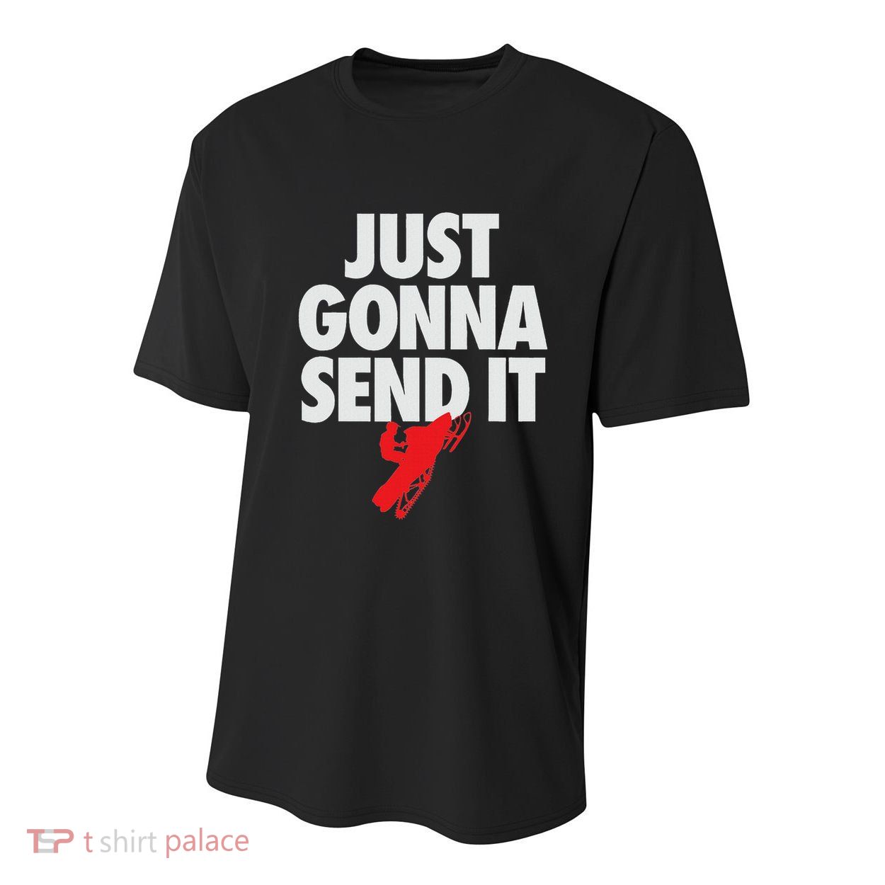 Just Gonna Send It Snowmobile Youth Performance Sprint T-Shirt
