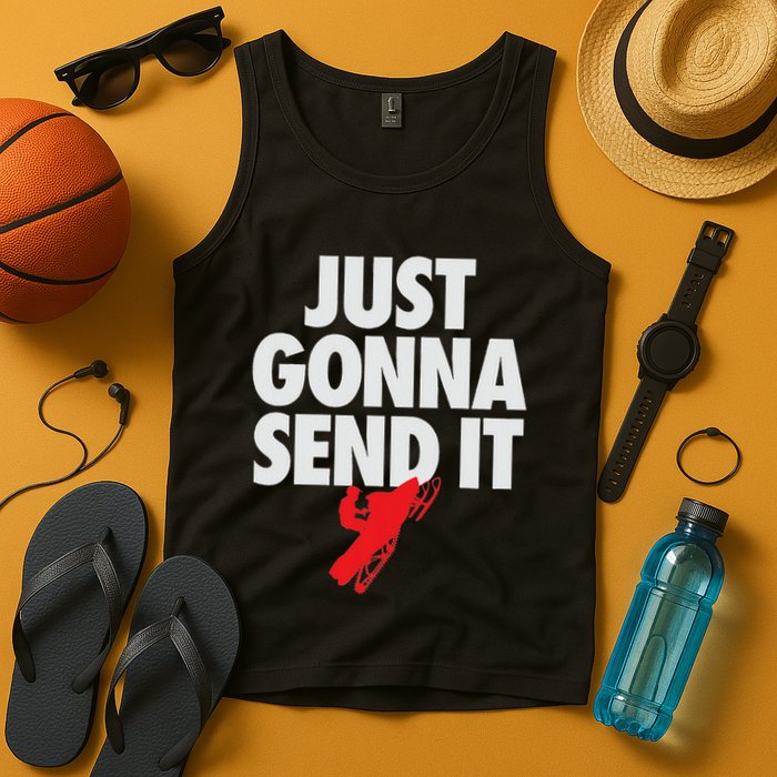 Just Gonna Send It Snowmobile Tank Top