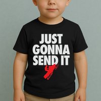 Just Gonna Send It Snowmobile Toddler T-Shirt