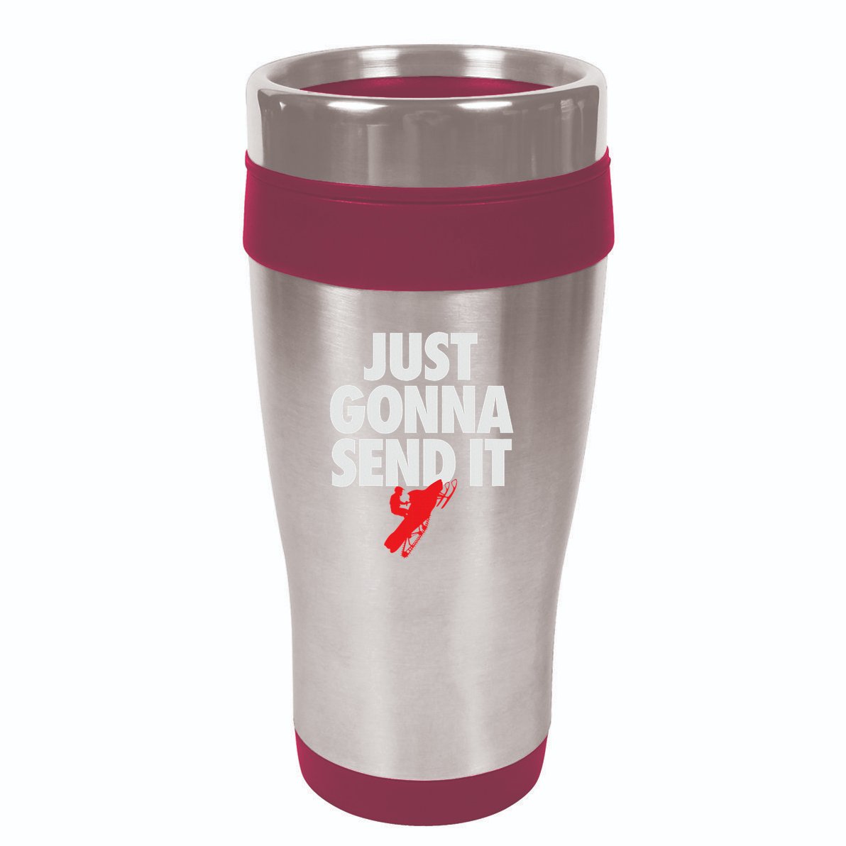 Just Gonna Send It Snowmobile 16oz Travel Tumbler