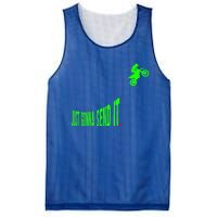 Just Gonna Send It Funny Motocross Dirt Bike Meme Biker Gift Mesh Reversible Basketball Jersey Tank