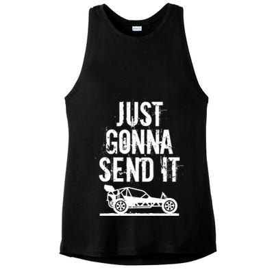 Just Gonna Send It Rc Car Racing Just Send It Quote Rc Meme Funny Gift Ladies PosiCharge Tri-Blend Wicking Tank