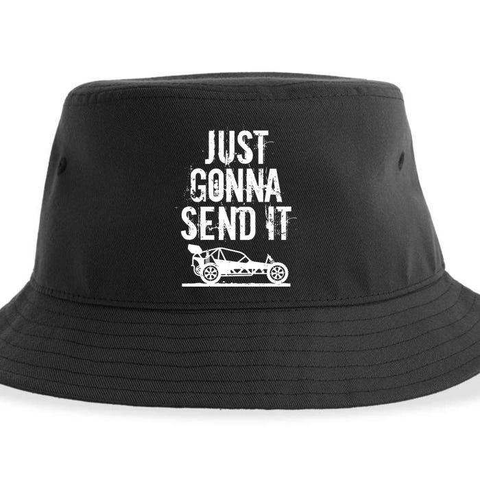 Just Gonna Send It Rc Car Racing Just Send It Quote Rc Meme Funny Gift Sustainable Bucket Hat