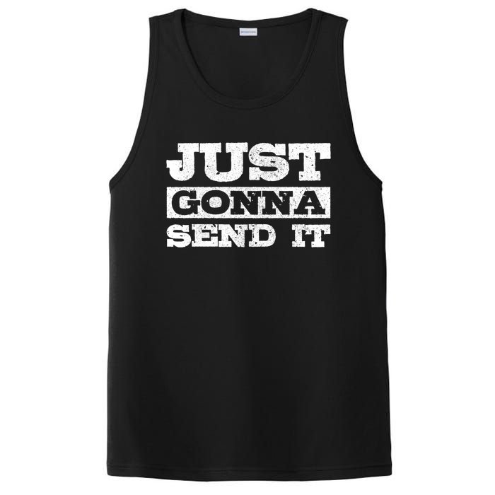 Just Gonna Send It Motocross Mountain Bike Ski Snowboard Bmx Gift PosiCharge Competitor Tank