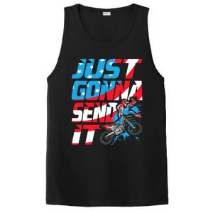 Just Gonna Send It Dirt Bike Mx Biker Rider Motocross PosiCharge Competitor Tank