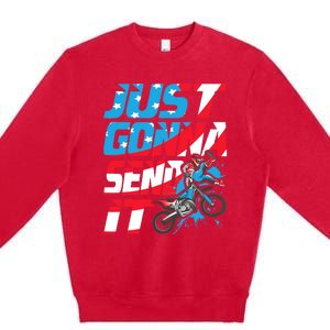 Just Gonna Send It Dirt Bike Mx Biker Rider Motocross Premium Crewneck Sweatshirt