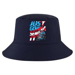 Just Gonna Send It Dirt Bike Mx Biker Rider Motocross Cool Comfort Performance Bucket Hat