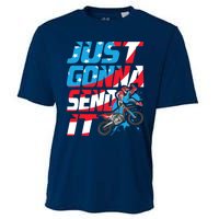 Just Gonna Send It Dirt Bike Mx Biker Rider Motocross Cooling Performance Crew T-Shirt