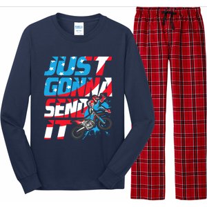 Just Gonna Send It Dirt Bike Mx Biker Rider Motocross Long Sleeve Pajama Set