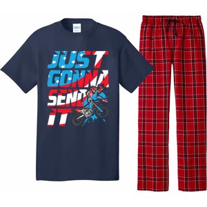 Just Gonna Send It Dirt Bike Mx Biker Rider Motocross Pajama Set